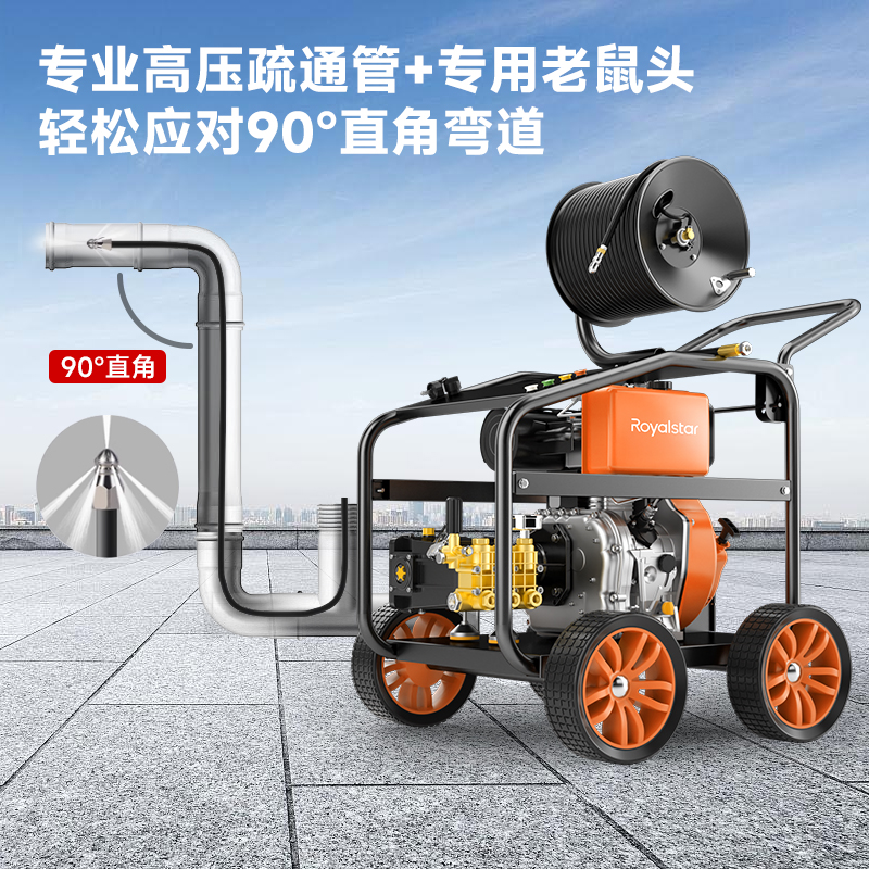 榮事達管道疏通機物業小區市政下水道疏通神器